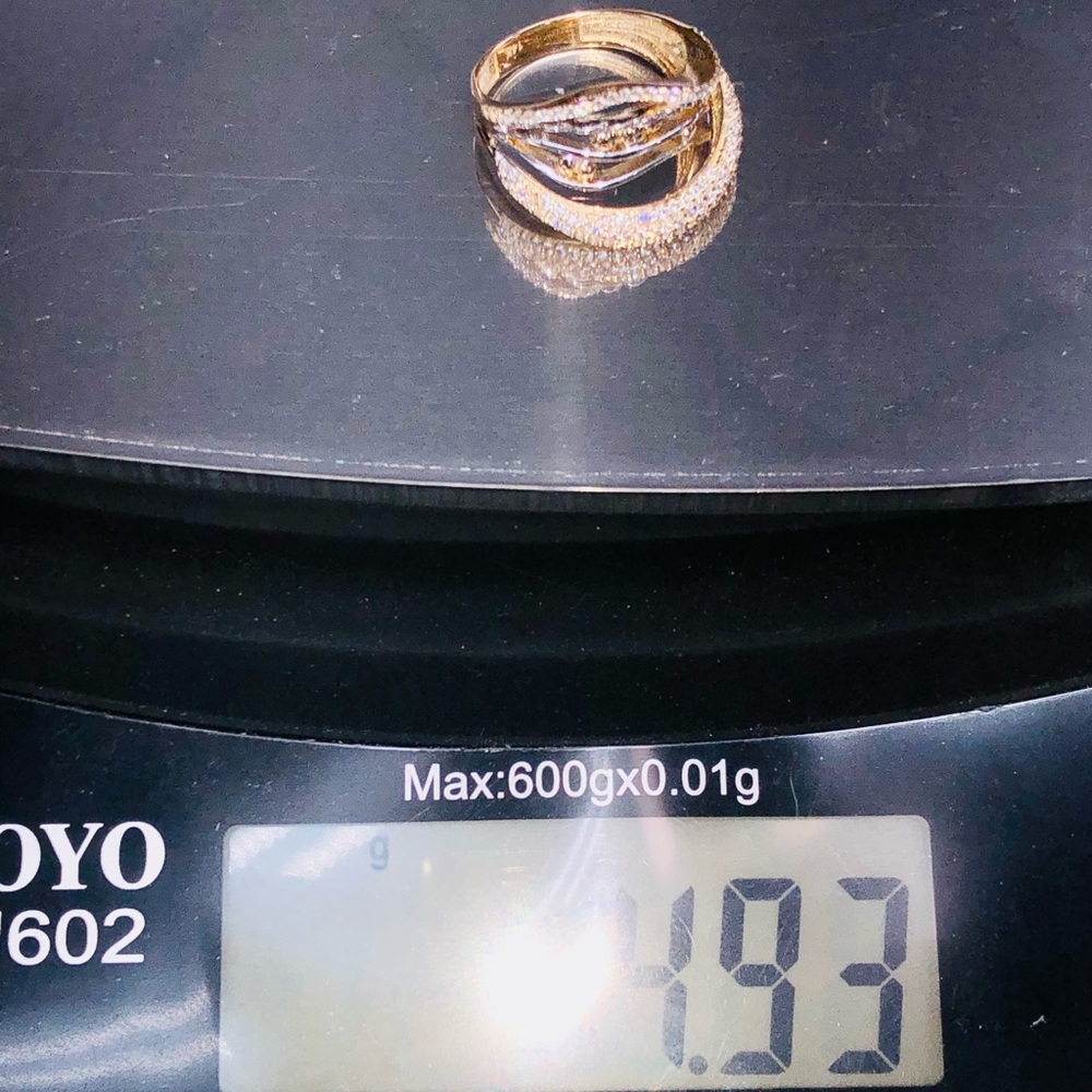14k solid real gold Free Appraisal custom made design like no other stunning WOW - Picture 3 of 5